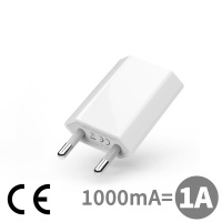 5v1a充电头蓝牙耳机手机充电器电源适配器安卓单头插通用2|白色●5V1A充电头●菱形圆脚CE欧规认证