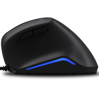 lm108有线垂直鼠标办公游戏个性竖握侧握式 人体工程学防鼠标手握直立式设计师电脑家用绘图无线