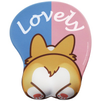 柯基可爱男生鼠标垫护腕女生手腕托护手硅胶软萌手托可爱卡通创意