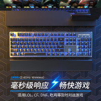/gk89无线机械键盘鼠标套装可充电式双模104键87游戏电竞台式电脑专用青轴茶轴红轴设计师无限