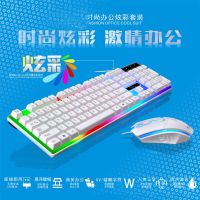 g21键鼠套装办公键盘鼠标套装家用机械手感鼠标键盘套装