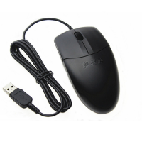 有线光电鼠标接口2圆口笔记本台式电脑办公1.8米