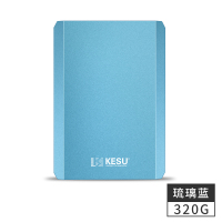 金属移动硬盘1t500g速存储手机电脑4游戏m320g加密|K208-蓝色320G 标配