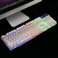 背光有线键盘鼠标套装发光台式电脑游戏机械手感键鼠家用接口
