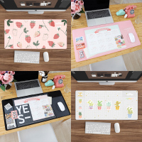 多功能大鼠标垫口袋收纳日程表日历女生键盘垫电脑垫防水大桌垫