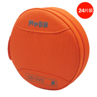 dvd光盘包碟包时尚防水cd包mnda大容量cd盒收纳光碟包|24片防水尼龙包(橙色)