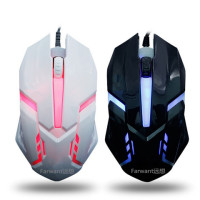 游戏鼠标电脑鼠标有线宏吃鸡鼠标静音发光鼠标 台式笔记本