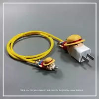 xr/11缠绕防折断头保护绳8/x/保护套手机充电器6/7/数据线|路飞三件套