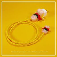 xr/11缠绕防折断头保护绳8/x/保护套手机充电器6/7/数据线|屁股小新三件套