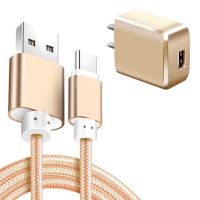 9数据线线直插头/p9/8/6x充电器20手机快充电p10|土豪金[快充线+充电头]套装