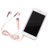 迷你手机麦克风全民k歌神器苹果安卓儿童小话筒自带耳机一体