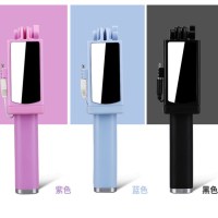 神器迷你镜面手机线控自拍自拍杆糖果自拍杆时尚大旅游手机