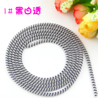 保护绳苹果手机充电线保护线耳机充电器保护套保护套数据线oppo|2根耳机保护绳[一般耳机需要2根] 12#黑黑黑