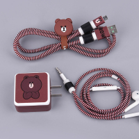 耳机缠绕线充电器r11splus保护套r15数据线rone手机保护线器|普通布朗熊