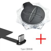 充电器支持手机无线充电器水为所有手机|黑+Type-c接收器