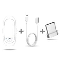 磁吸移动电源无线充电器充电宝0毫安便携式胶囊迷你手机充电宝|白色充电宝+磁吸线+Type-c头 0毫安