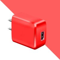 充电器插头双闪充2a手机usb智能快充电器头|中国红 双口快充【发货1个】