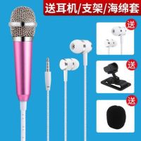 送收纳袋+金属版麦克风练唱神器全民k歌手机迷你k歌话筒|金属升级版[玫色]送海绵+底座