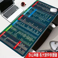 鼠标垫大加厚pspptexcel加厚锁边快捷键办公常用快捷键鼠标垫