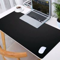 鼠标垫锁边全黑笔记本办公桌垫纯黑色键盘电脑大号加厚小号网吧