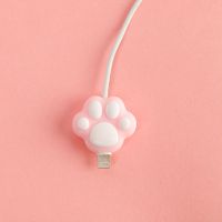 数据线缠绕保护头保护套11手机卡通耳机绳咬线器充电器线|新款-猫爪