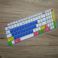 15.6保护套r540uk540电脑防尘罩垫寸华硕笔记本键盘膜vm510lx541n|多彩蓝