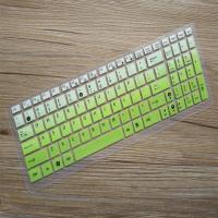 15.6保护套r540uk540电脑防尘罩垫寸华硕笔记本键盘膜vm510lx541n|渐变绿色