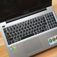 15.6保护套r540uk540电脑防尘罩垫寸华硕笔记本键盘膜vm510lx541n|黑色+清屏膜一张+清洁套