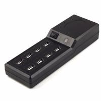 hub欧规充电usb多口8口充电器插座头快充带线充电器手机平板|黑色