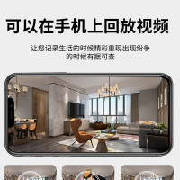 wifi室内网络无线监控摄像头手机远程清监控器无网摄像机家用