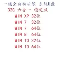 系统u盘系统u盘电脑u盘一键重装装机优盘u盘专业启动pe盘电脑系统|32GB六合一系统