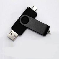 两用u盘优盘u盘手机电脑免费刻字128g/64g/16g速32g/|旋转黑色 64G