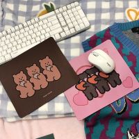 小号爱心熊韩国可爱鼠标垫鼠标垫卡通小熊少女个性印花防滑