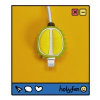 充电器手机可爱动物数据线咬线器保护套充电线头|青榴莲 2个装