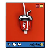 充电器手机可爱动物数据线咬线器保护套充电线头|可乐 3个装