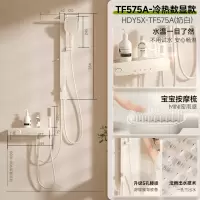 惠达(HUIDA)-TF575A 无顶喷花洒奶油风恒温淋浴花洒套装家用简易浴室枪灰色沐浴器