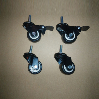 置物架轮子收纳架货架厨房微波炉调料架带刹车制动万向轮一套为四个轮子 特厚钢板轮子以及配套连接件一套