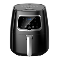 德国大容量智能空气炸锅第6代无油烟电炸锅薯条面包机|钢琴黑4.5L液晶款