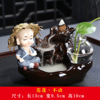 茶宠摆件可养倒流香禅意小和尚精品茶道茶玩茶宝茶桌茶具配件|莲蓬*不动