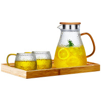 冷水壶玻璃水壶大容量凉水杯耐温凉杯开水壶茶壶家用套装凉水壶