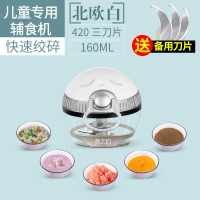 宝宝辅食机婴儿料理机家用小型搅拌机迷你奶昔米糊机榨果汁绞肉机|迷你料理器+备用刀片(80%人已购买)