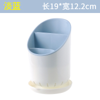 家用筷子架勺子置物收纳架塑料筷子筒厨房餐具创意筷托沥水筷子笼|主图款-淡蓝