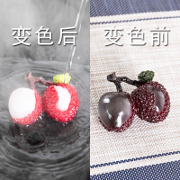 荔枝茶宠物小摆件变色精品可养创意茶道茶具配件同款茶玩|JW-变色荔枝-两颗