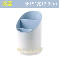 壁挂式筷子筒创意筷托沥水筷子笼家用筷笼筷筒厨房餐具勺子收纳盒|透气沥水款(淡蓝)不可粘贴