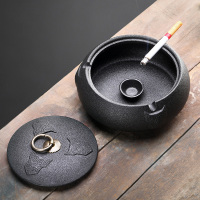 窑变建盏自动茶具套装家用功夫茶杯茶盏懒人旋转茶壶会客办公室用|窑变自动帝候烟灰缸220