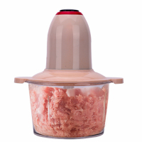 绞肉机家用电动小型不锈钢打肉馅搅拌器饺子碎菜剁辣椒料理多功能|tritan塑料杯2升300W纯铜电机