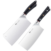 狂鲨大骨头厨师专业专用切斩骨刀加厚不锈钢家用菜刀剁肉鸡屠夫|女菜刀+骨刀