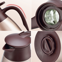 保温瓶家用玻璃内胆大容量热水瓶宿舍不锈钢暖热水壶欧式保温壶