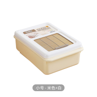 米桶家用30斤密封20斤面粉狗粮桶10kg15kg装米桶防虫防潮储米箱|10斤北欧卡其（送量杯）