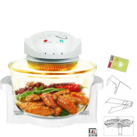 空气炸锅七代光波炉家用无油烟热波新款烤箱光波炉烘焙烧烤炉|菱形款套餐二